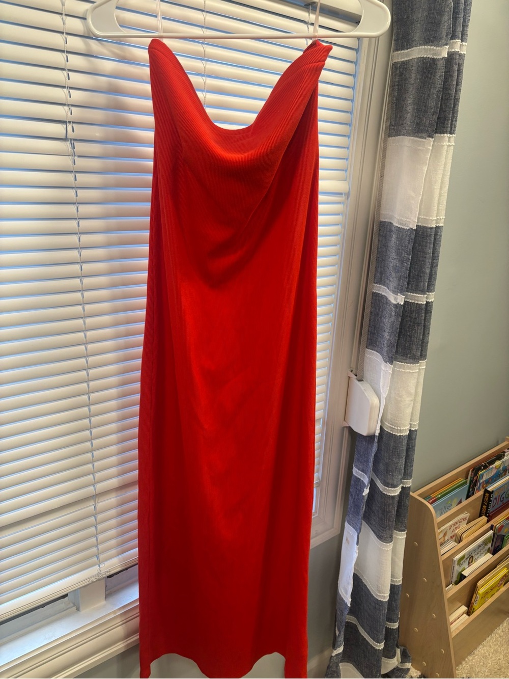 a new day Red Strapless Cowl Maxi Dress